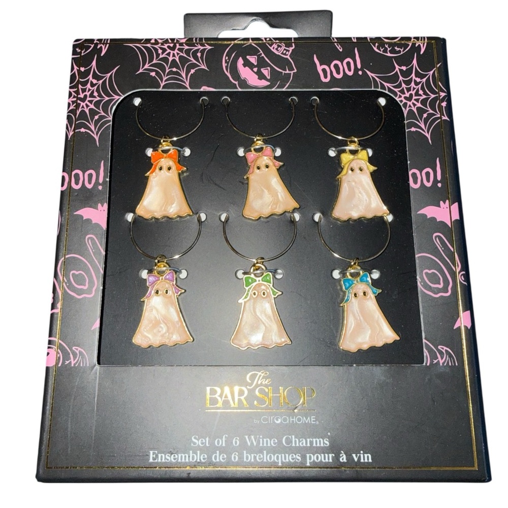Ghost Wine Charms Set - Multicolor